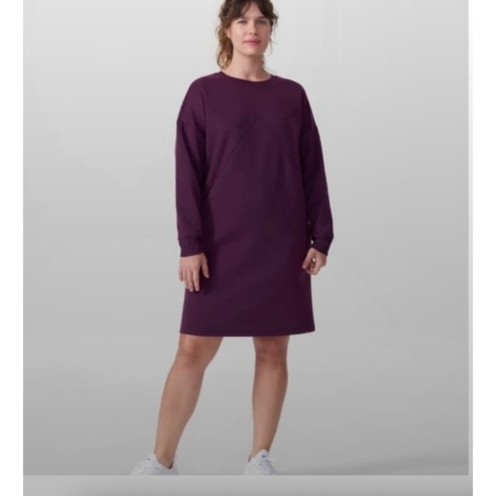Universal Standard Iris Spacer Sweatshirt Dress Potent Purple 4XS UST00510‎ NWT